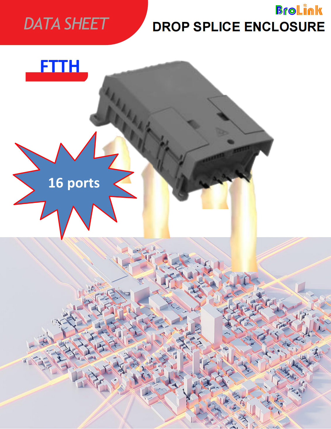 FTTH DROP SPLICE ENCLOSURE