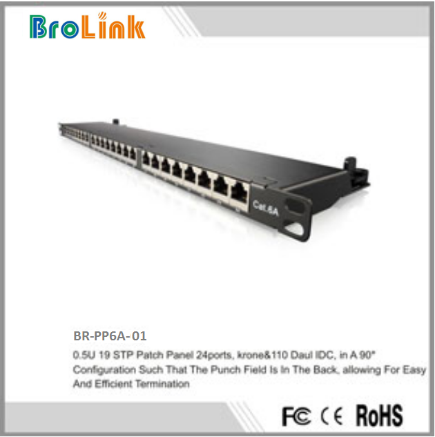 BR-PP6A-001  Cat 6A Patch Pane