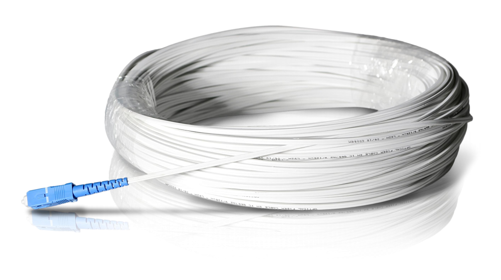 FTTH Flat Drop Patch Cord Specification White