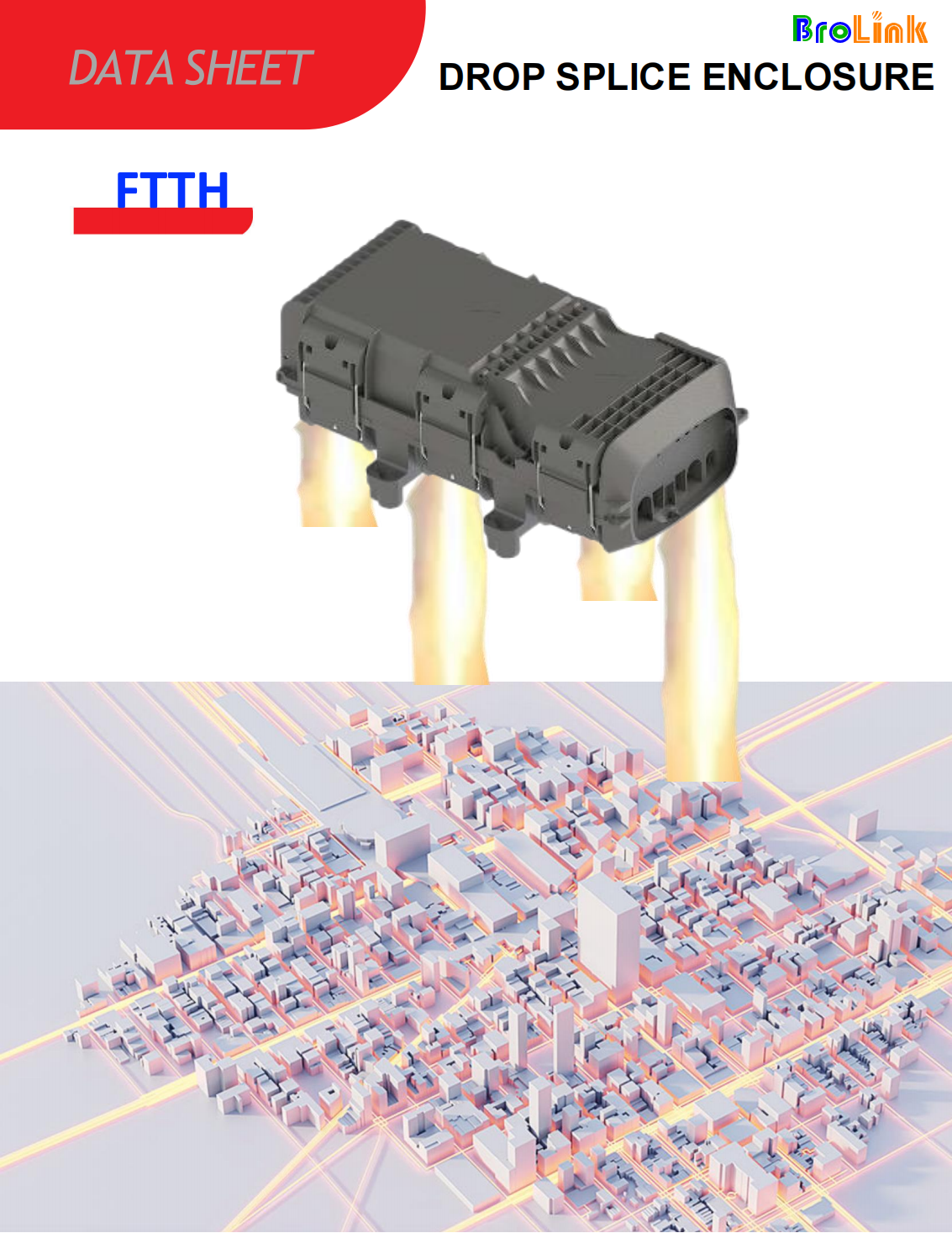 FTTH DROP SPLICE ENCLOSURE