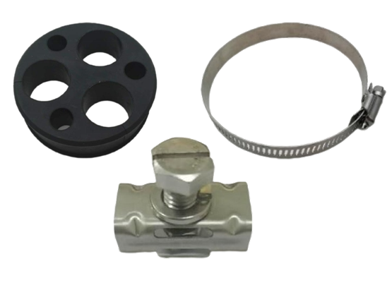 Holes Rubber Puck & Metal Ring & Bracket kit